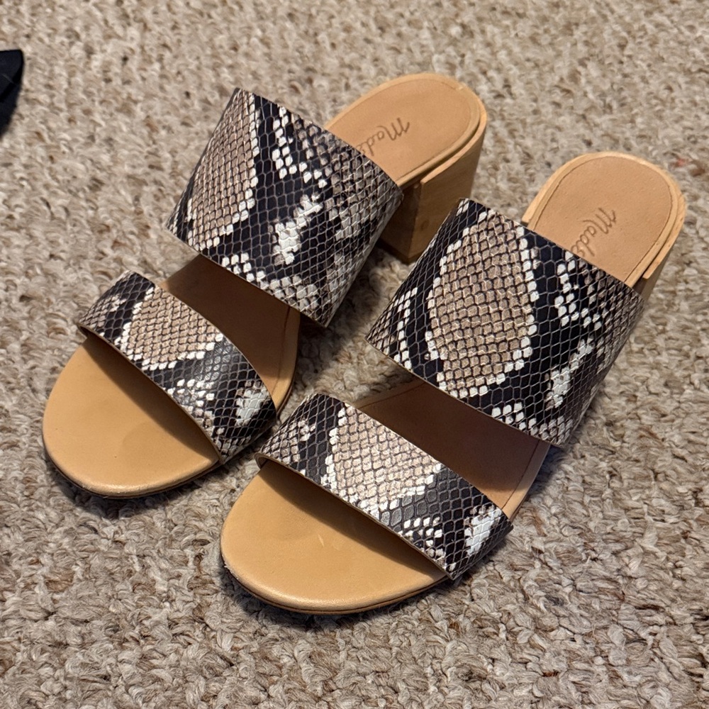 Madewell Snakeskin Mules
